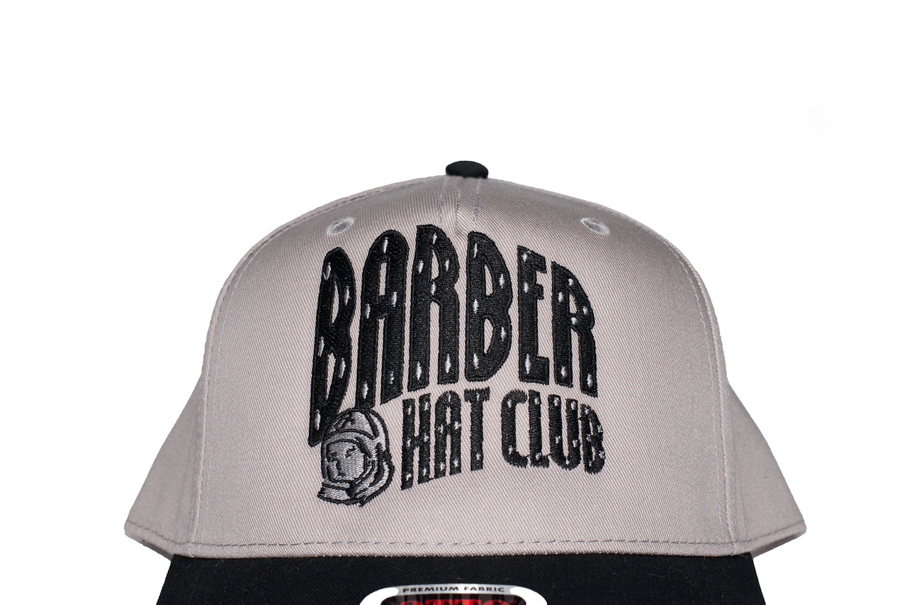 Barber hat club grey and black