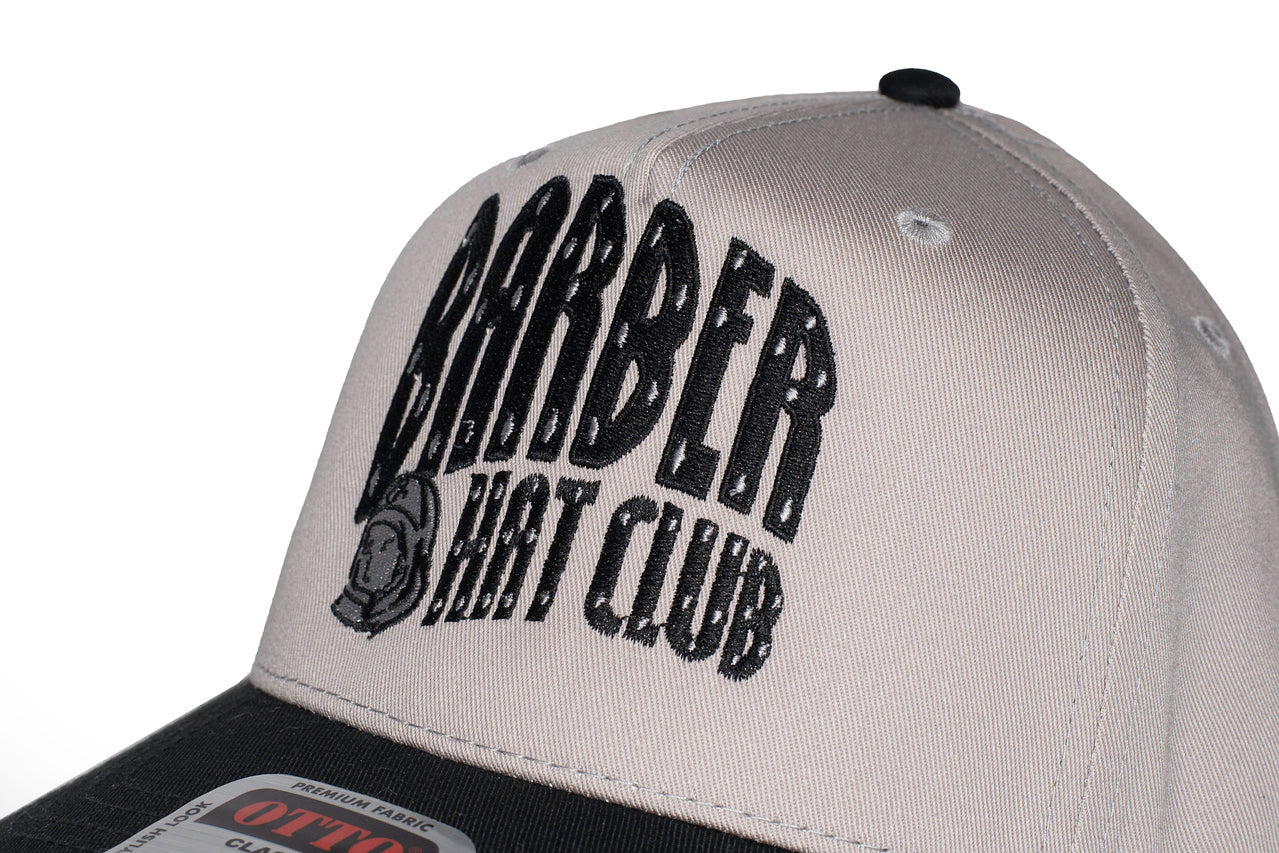 Barber hat club grey and black