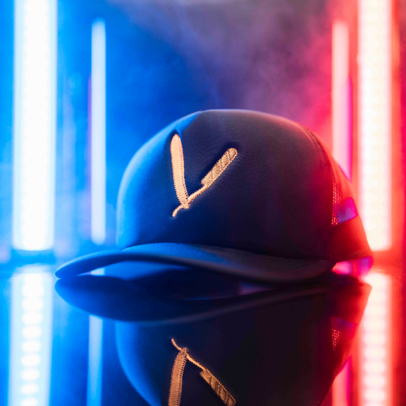 Gold Razor Trucker hat