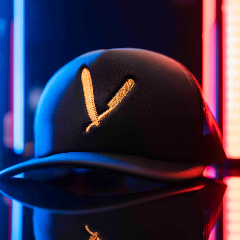 Gold Razor Trucker hat