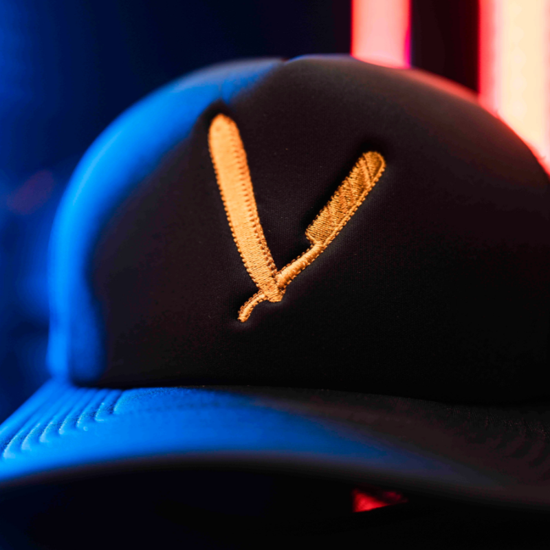 Gold Razor Trucker hat