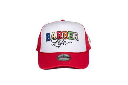 Barber life red