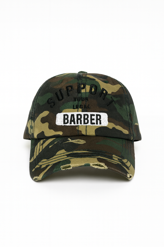 Support barber hat Camo