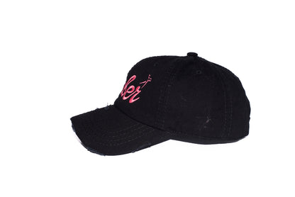 Barbie Barber Distressed Dad Hat – Adjustable Embroidered Logo (Customizable)