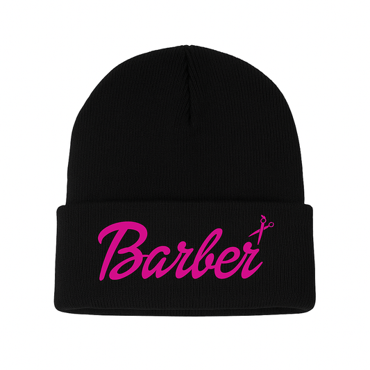 Barbie Barber black beanie