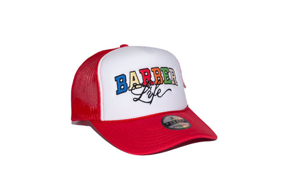 Barber life red