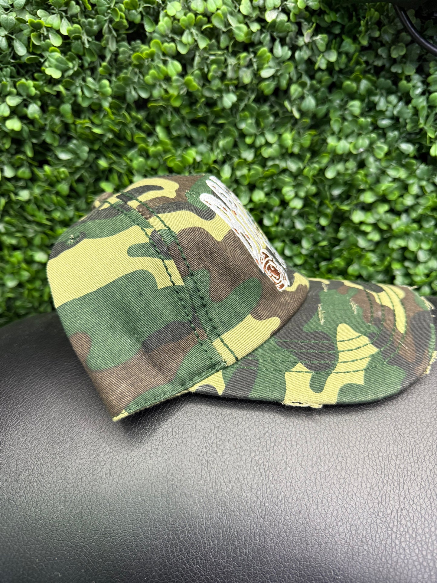 Camo barber hat club dad hat