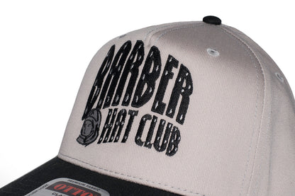 Barber hat club grey and black