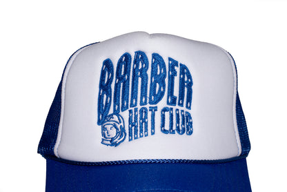 Barber hat club blue trucker