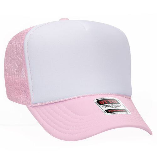 Customize Blank Pink Trucker Hat