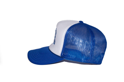 Barber hat club blue trucker