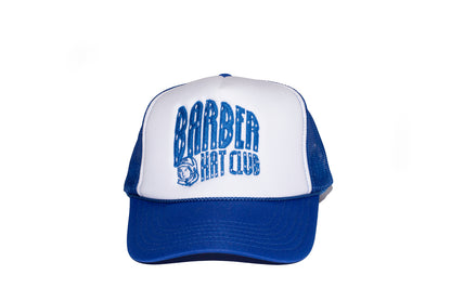 Barber hat club blue trucker