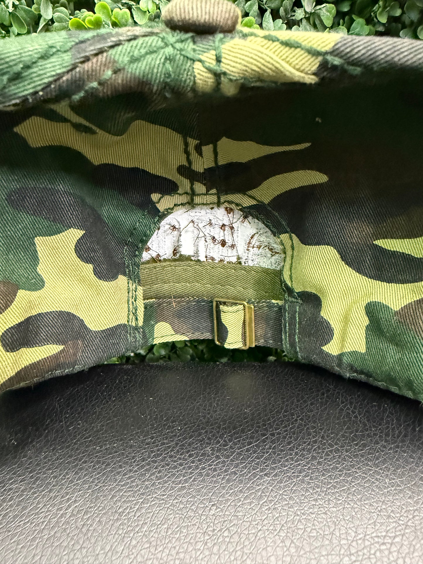 Camo barber hat club dad hat