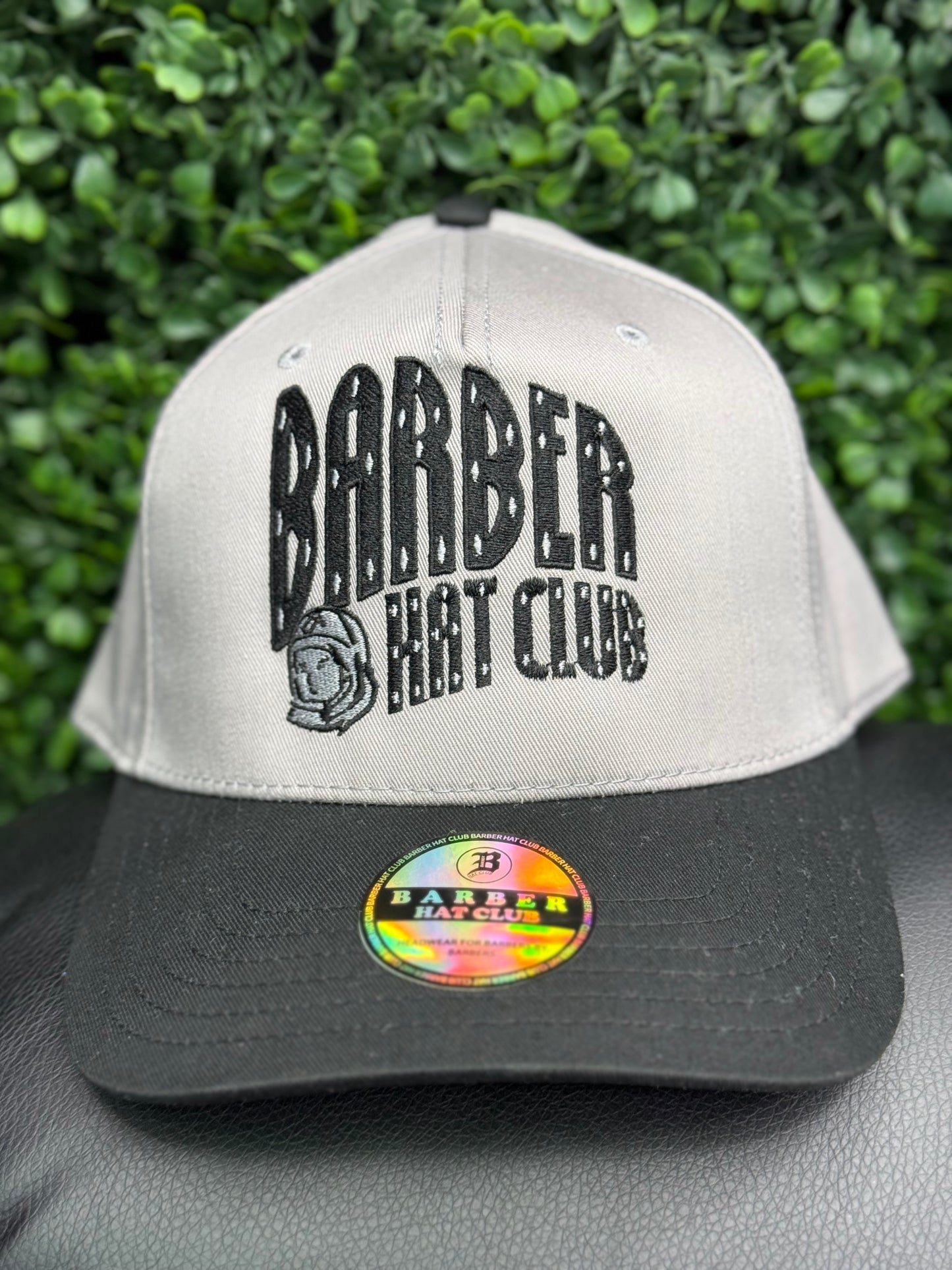 Barber hat club grey and black