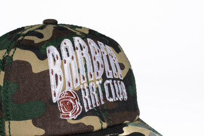 Camo barber hat club dad hat