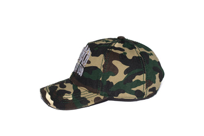 Camo barber hat club dad hat