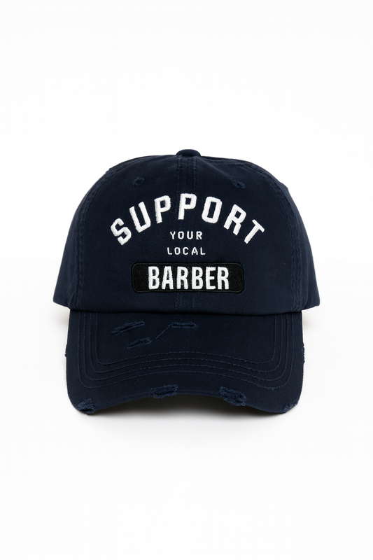 Support barber hat Navy