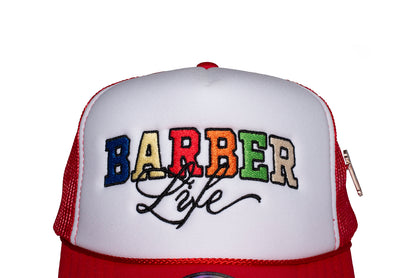 Barber life red